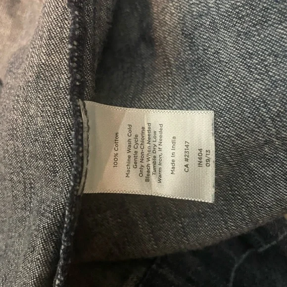 Talbots Button Down Denim Midi Shirt Dress Classic Casual - Picture 4 of 6